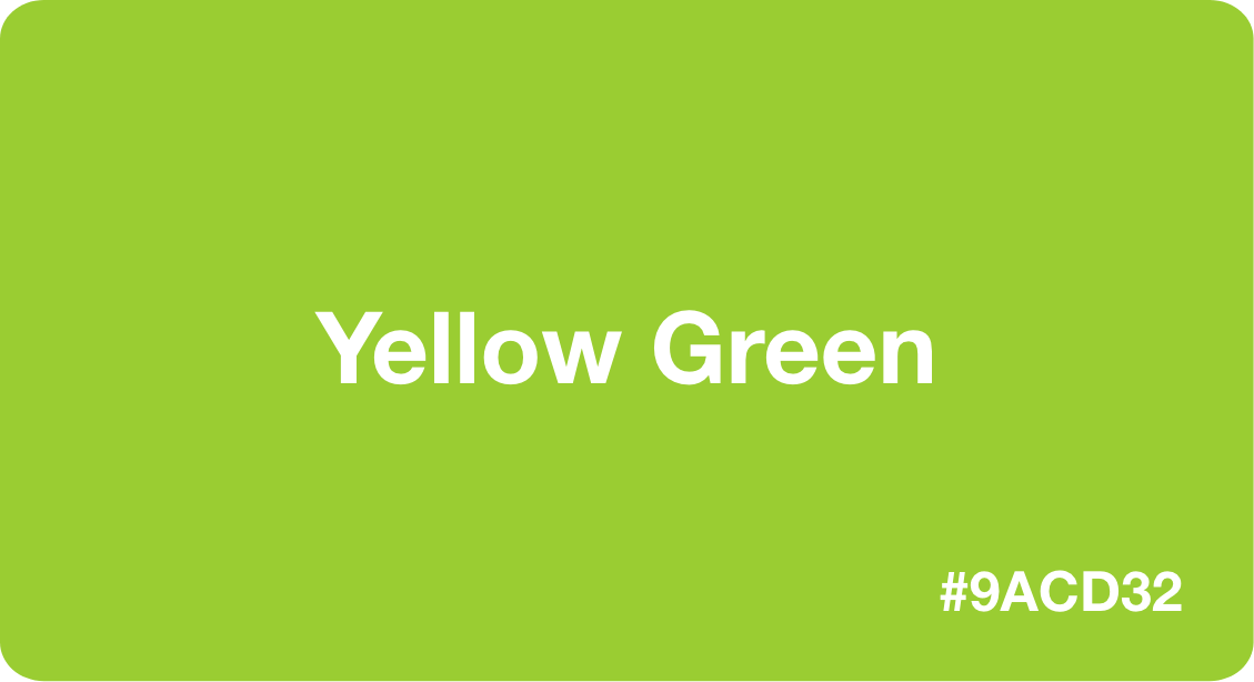 Yellow Green HEX Code 9acd32